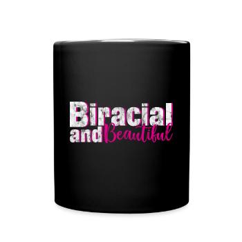 Biracial And Beautiful 3 - Full Colour Mug - black - Front