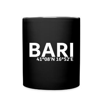 Coordonnées de Bari - Mug uni - noir - Devant