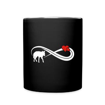 Unendlich Fuchs Unendlichkeit Zeichen - Tasse einfarbig - Schwarz - Vorne