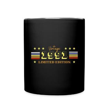 1991 - Tasse einfarbig - Schwarz - Vorne