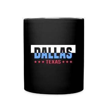 Dallas in Texas Design für stolze Texaner - Tasse einfarbig - Schwarz - Vorne