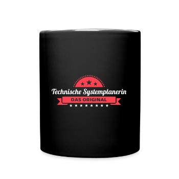 Technische Systemplanerin Design für Handwerker - Tasse einfarbig - Schwarz - Vorne