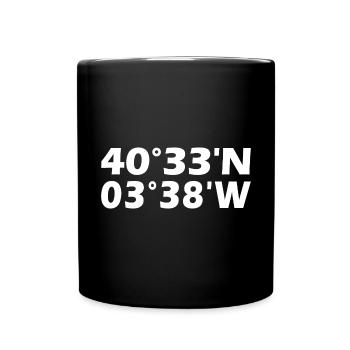 San Sebastián de los Reyes coordinates - Full Colour Mug - black - Front