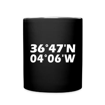Vélez-Málaga coordinates - Full Colour Mug - black - Front