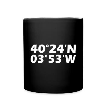 Coordonnées de Boadilla del Monte - Mug uni - noir - Devant