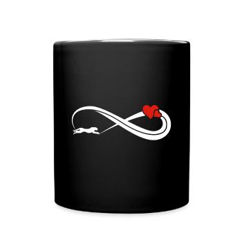 Unendlich Gepard Unendlichkeit Zeichen - Tasse einfarbig - Schwarz - Vorne