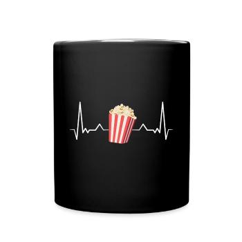 Popcorn - Tasse einfarbig - Schwarz - Vorne