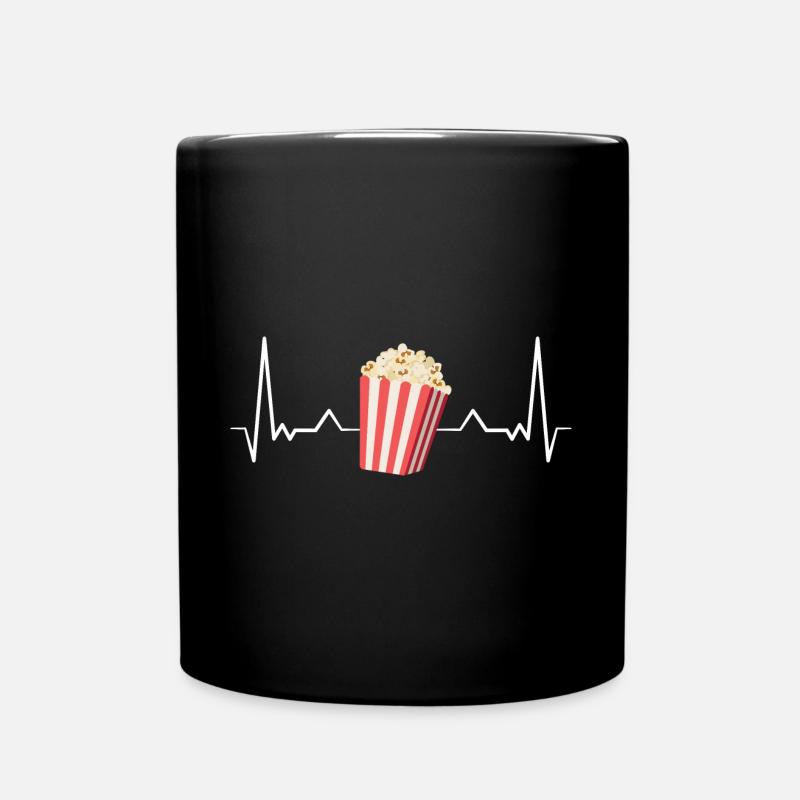 Popcorn - Tasse einfarbig - Schwarz