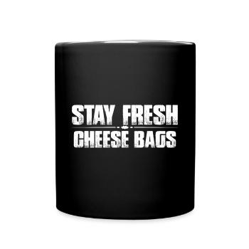Stay Fresh Cheese Bags 39 - Full Colour Mug - black - Front