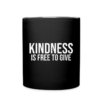 Cool Kindness est libre de donner anti-intimidation - Mug uni - noir - Devant