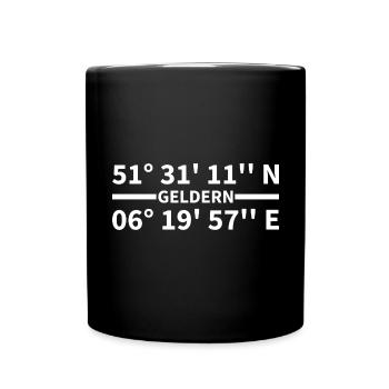 Geldern coordinates - Full Colour Mug - black - Front