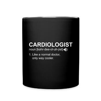 Kardiologie Krankenschwester Kardiologe - Tasse einfarbig - Schwarz - Vorne
