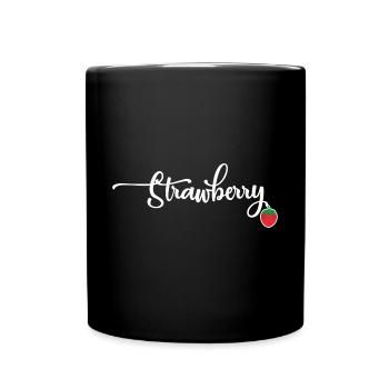 Strawberry - Tasse einfarbig - Schwarz - Vorne