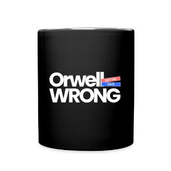 Orwell Got The Date Wrong - Full Colour Mug - black - Front