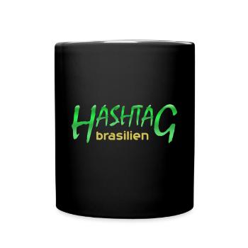 brasilien - Tasse einfarbig - Schwarz - Vorne