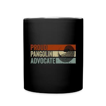 Fier défenseur des pangolins, - Mug uni - noir - Devant