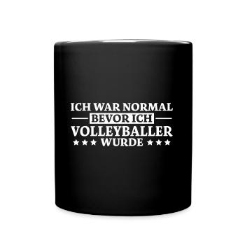 Volleyballer Spruch Lustiger Volleyballer Geschenk - Tasse einfarbig - Schwarz - Vorne
