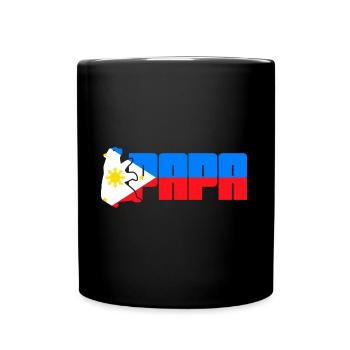 Papa Design für stolze Pinoys - Tasse einfarbig - Schwarz - Vorne