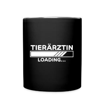 Tierärztin Spruch Job Lustiges Tierärztin Geschenk - Tasse einfarbig - Schwarz - Vorne