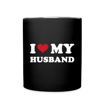 I Heart My Husband - Full Colour Mug - black - Front