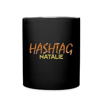 Geschenk für Natalie - Tasse einfarbig - Schwarz - Vorne
