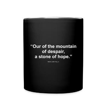 Mountain mlk Zitat - Tasse einfarbig - Schwarz - Vorne