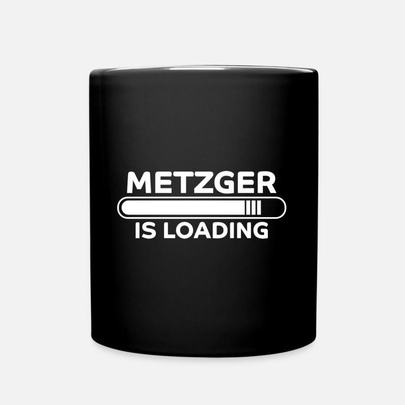 Metzger Spruch Fleischer Lustiges Metzger Geschenk - Tasse einfarbig - Schwarz