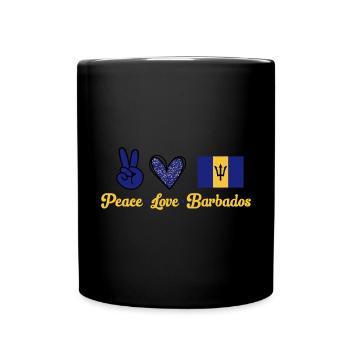 Barbados Flagge Barbadier Bajan - Tasse einfarbig - Schwarz - Vorne