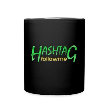 followme - Tasse einfarbig - Schwarz - Vorne
