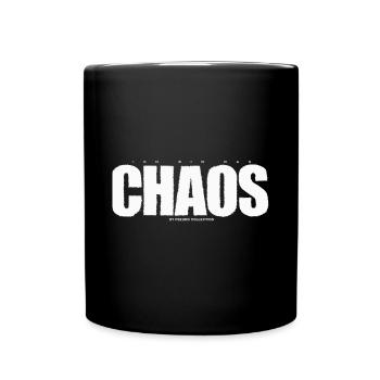 Ich bin das Chaos - Tasse einfarbig - Schwarz - Vorne