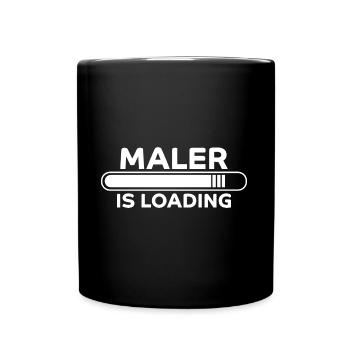 Maler Spruch Lackierer Lustiges Maler Geschenk - Tasse einfarbig - Schwarz - Vorne