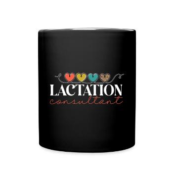 Lactation Consultant IBCLC - Full Colour Mug - black - Front