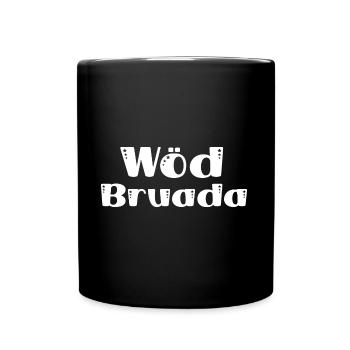 Wöd Bruada Österreich toller Bruder Österreich - Tasse einfarbig - Schwarz - Vorne