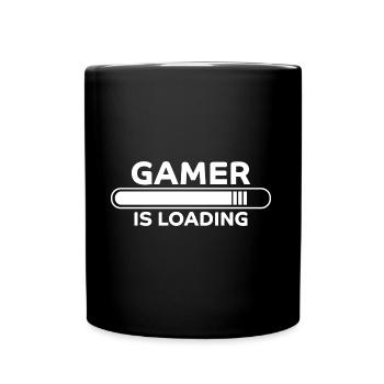 Gamer Spruch Gaming Nerd Lustiges Gamer Geschenk - Tasse einfarbig - Schwarz - Vorne