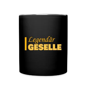 Geschenk für Geselle - Tasse einfarbig - Schwarz - Vorne