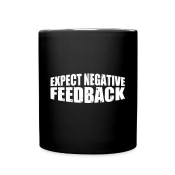 Attendez-vous à des commentaires négatifs 4 - Mug uni - noir - Devant