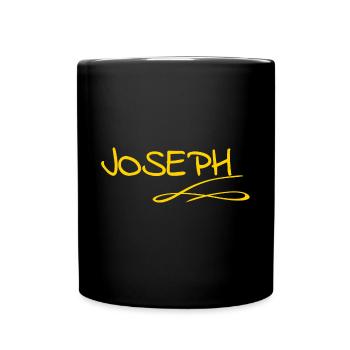 Joseph als Vorname - Tasse einfarbig - Schwarz - Vorne