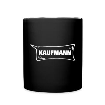 Sprechblase Kaufmann - Tasse einfarbig - Schwarz - Vorne