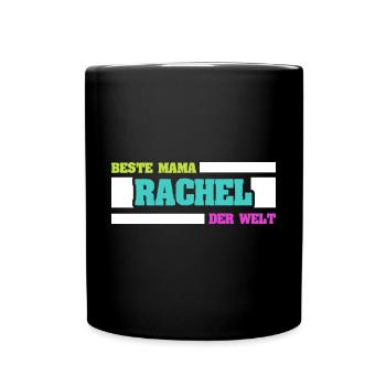 Rachel als Mutter - Tasse einfarbig - Schwarz - Vorne