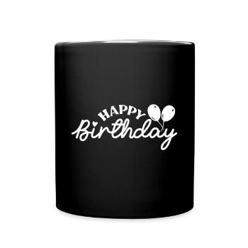 Birthday Queen 14 Happy Birthday - Tasse einfarbig - Schwarz - Vorne