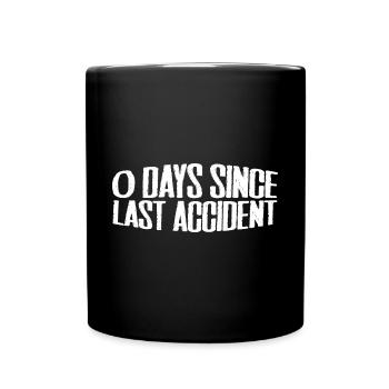 0 jours depuis le dernier accident 36 - Mug uni - noir - Devant