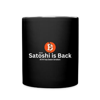 Bitcoin, Kryptowährungen, Geschenk, Crypto - Tasse einfarbig - Schwarz - Vorne