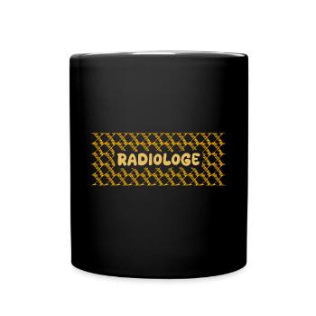 Job Radiologe - Tasse einfarbig - Schwarz - Vorne