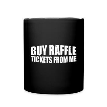 Achetez des billets de tombola chez moi 8 - Mug uni - noir - Devant