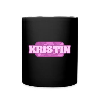 Kristin als Gesundheit - Tasse einfarbig - Schwarz - Vorne