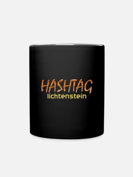 Geschenk für lichtenstein - Tasse einfarbig - Schwarz