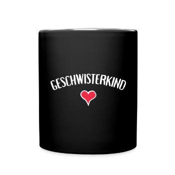 T-shirt cœur de frère et sœur - Mug uni - noir - Devant