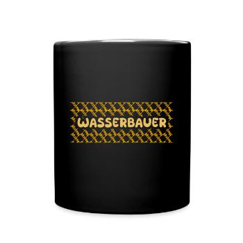 Job Hydraulic Engineer - Full Colour Mug - black - Front