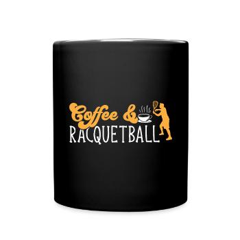 Racquetball Spieler Racquetball - Tasse einfarbig - Schwarz - Vorne