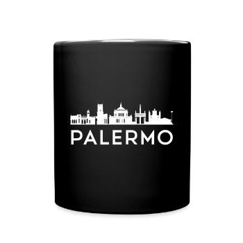 Sizilien Skyline - Tasse einfarbig - Schwarz - Vorne